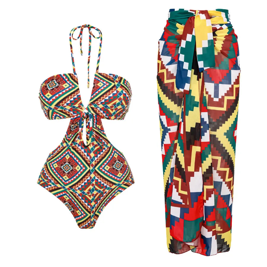 Conjunto Maiô + Saída De Praia Sirena