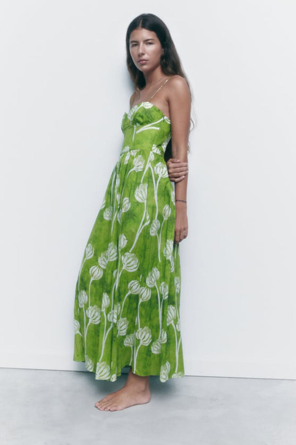 Vestido longo verde